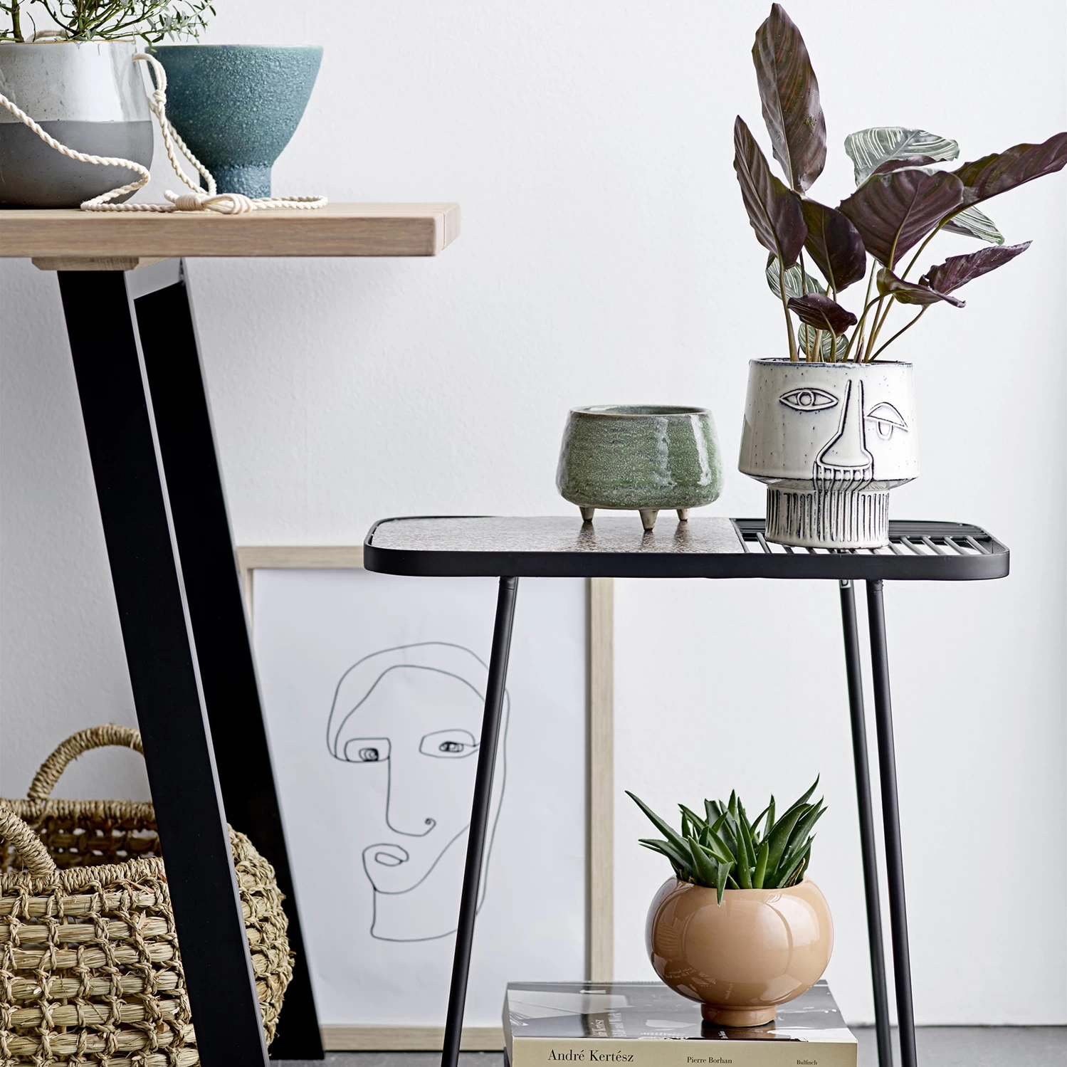 Bloomingville Bloempot Op Voet Ø15 Cm - Afbeelding 3