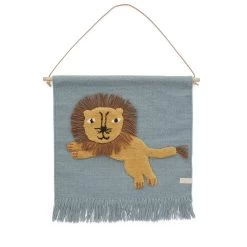 OYOY Jumping Lion Muurdecoratie 52x55 Cm