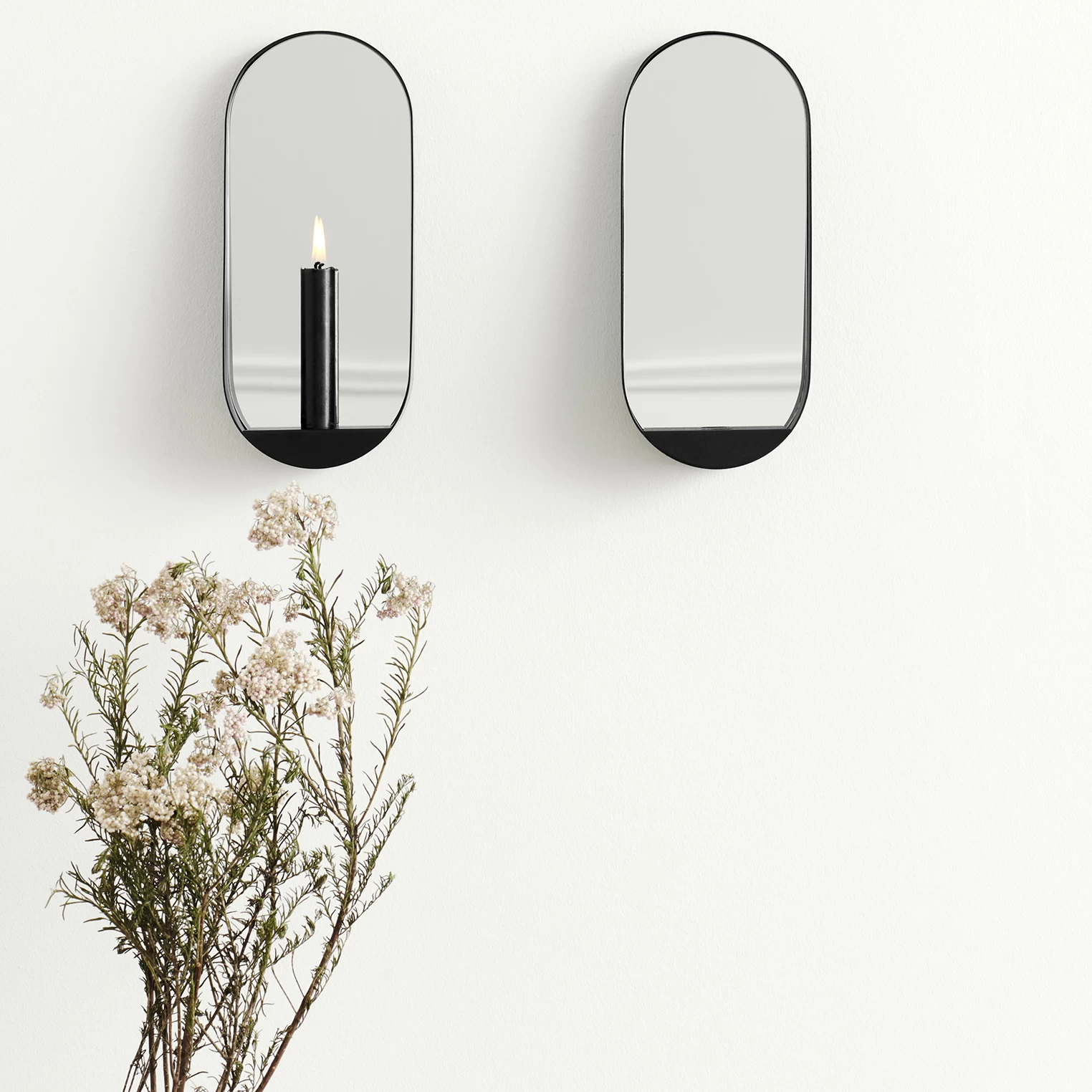 GEJST Glim Spiegel/kandelaar Ovaal 12x28 Cm - Afbeelding 5