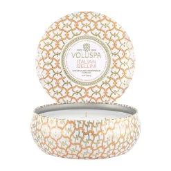 Voluspa Maison Blanc 3-wick Tin Geurkaars 40 Uur
