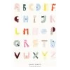Alphabet Spaghetti ENG Multi-colour Poster